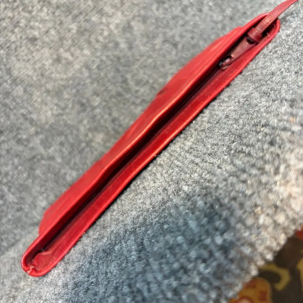 Vintage red leather
